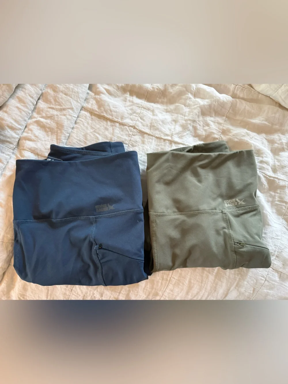 Eddie Bauer Leggings - Navy and Olive Green